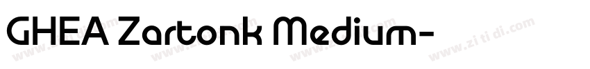 GHEA Zartonk Medium字体转换